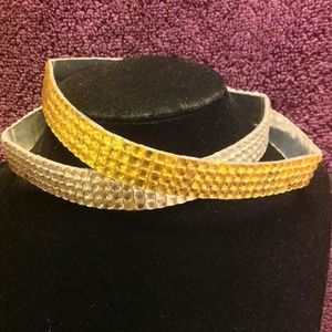 Sliver gold chokers